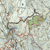 Mappa sentiero 5 Monte di Montiego